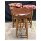 (3) leather seat Bar Stools