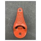 Vtg Coca-Cola wall mount Bottle Opener.  4in