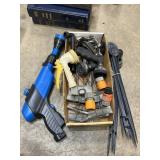 Garden hose sprayers, connectors & hose guides