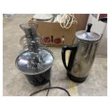 Electric coffee pot & chocolate fountain