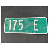 175 E 2 Sided Road Metal Sign