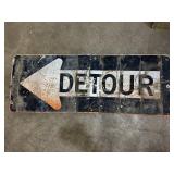 Detour Metal Sign