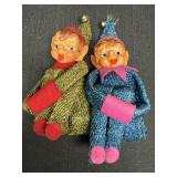 (2) Vtg Knee Hugger Christmas Elves