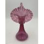 Fenton cranberry Jack-in-the-Pulpit glass vase