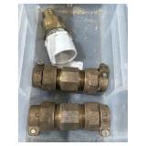 2- 3/4" CTS compression coupling & Fittings