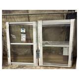 2 Larson Storm Windows White 28 x 39"