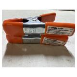 (2) 1" Spring Clamps