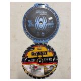 New DeWalt 7-1/4" Blade & New 7-1/4" Spyder Blade