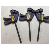 (3) 12" Irwin Quick Grip Clamps