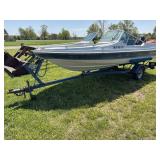 1986 Runabout Boat w/ 1985 Shore Lander Trailer