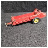 Vintage Red/Yellow Die Cast Manure Spreader.