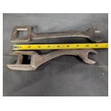 Vtg Steel Tractor Wrenches one marked F153