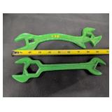 Vtg Steel Tractor Wrenches one marked 136