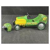 JD 1947 R-8 Pedal Race Car & Helmet