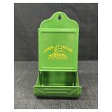 John Deere Tin Matchbox Holder Moline, Ill