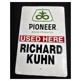 Pioneer field sign, corrugated plastic, 16 x 24in