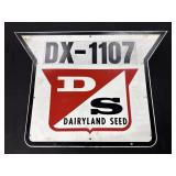 Double-sided Dairyland Seed field marker sign,