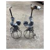 Aluminum Rooster Lamps