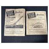 2 JD Operator Manuals Grain Elevator & No 11A &