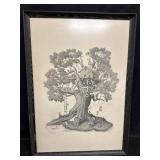 The Larnin Tree by J. Gehring Framed Print