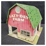 VTG Marx "Lazy-Day Farm" Tin Litho Toy Barn