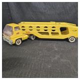 VTG Yellow Tonka Pressed Steel Car Carrier Toy