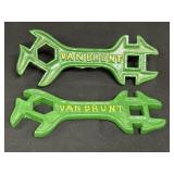 2 Van Brunt JD wrenches.  One marked D-380 & has