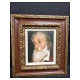 Framed Oil on Canvas Portrait Painting