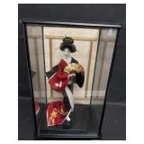 Japanese Geisha Doll in Display