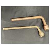 2 lug wrenches, 12in., 1 1/8in