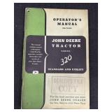 JD Tractor No 320 Series Operators Manual Dealer