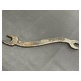 Oliver curved double open end wrench, 11in.,