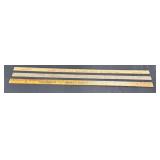 3 adv. yardsticks - Firestone & Heinhold &