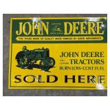 JD Sold Here Tin Sign