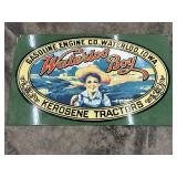 Waterloo Boy Kerosene Tractors Porcelain Sign