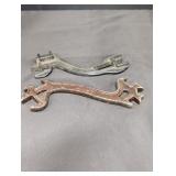 (2) Farm Implement wrenches one marked J.D 203