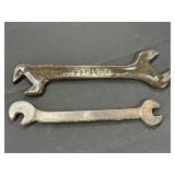 2 double open ended wrenches, Wood brand &
