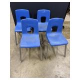 (4) Stackable Childï¿½s School Chairs