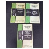 3 JD Operators Manuals #594 Rake, L & M