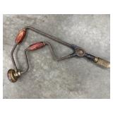 Primitive Corner Bit Brace Hand Drill