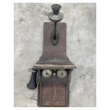 Dean Electric Wooden Wall Mount Telephone