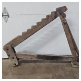 Antique Wooden Wagon Jack