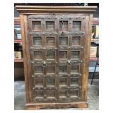 Solid Wood Medieval Style Pantry Cabinet