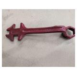 Multi purpose farm wrench 8.5in long