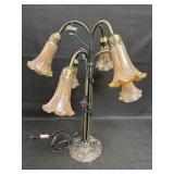 Tiffany Style Dragonfly Pond Lilly Lamp