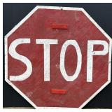 Wooden Stop Sign
