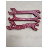 (3) IH multi purpose farm wrenches 7in, 8in,