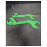 (2) J.D. 52,53 open-end farm wrenches