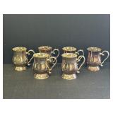6- 5' Sliver Plates Mugs