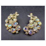 Pair of Rhinestone Clip Earrings
